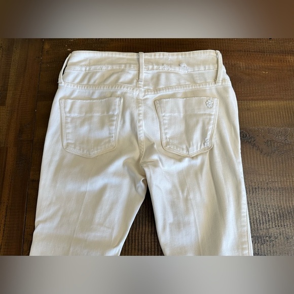 Black orchid cream white distressed jeans size 26 by julien jarmoune - Picture 3 of 9